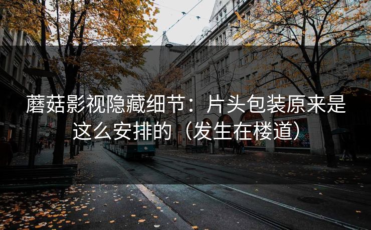 蘑菇影视隐藏细节:片头包装原来是这么安排的(发生在楼道) 蘑菇影视隐藏细节:片头包装原来是这么安排的(发生在楼道)